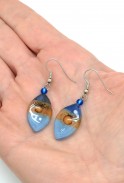 Small Glass Drop Earrings